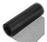 Plastic Wire Mesh Fencing Reusable Gardening Net Fence Sheet Chicken Wire Mesh Roll Poultry Breeding Netting Garden Balcony Protection Net Black with 25 Pcs Fixed Straps（0.3 x 3M)