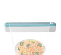 Plastic Wrap Dispenser With Built-In Cutter,Refillable Aluminum Foil Dispenser - Manual Cutting Box For Sticky Film And Aluminum Foil In The Kitchen Storage Of Food Fruits And Snacks