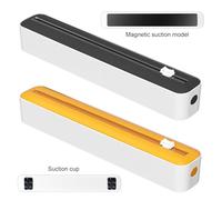 Plastic Wrap Dispenser with Cutter Magnetic Cling Film Cutter(Yellow)
