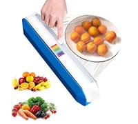 Plastic Wrap Dispenser with Cutter, Reusable Cling Film Dispenser, Cling wrap Dispenser with Slide Cutter，Also for Aluminum foil，Tin Foil, Baking Paper (large)
