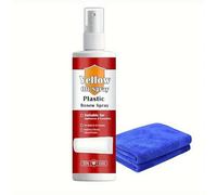 Plastic Yellow-off Spray Cleaner, Multi Purpose Plastic Yellowing Remover Spray, Fast-acting Rubber Restorer, for Appliances Restores Surfaces Safe on Wall Floors
