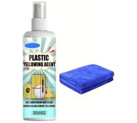 Plastic Yellowing Remover,Plastic Yellowing Restorer Kit,Fast Acting Plastic Restorer Agent Set,Repair & Restore Faded Yellowed Plastics Trim,Bumper Dashboard&Exterior Plastics Parts Renovation (1Pcs)