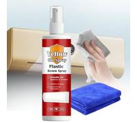 Plastic Yellowing Remover Spray, Fast-Acting Plastic Restorer for Appliances, Heavy Duty Yellow Stain Remover - Reverses Yellowing for Air Conditioner, Toilet Seat, Household Plasti-c Cleaner