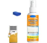 Plastic Yellowing Renovator Spray, Multi Purpose Plastic Yellowing Remover Spray, Plastics Yellow-Off Spray Cleaner, Fast Acting Air Conditioner Plastics Agent (1)