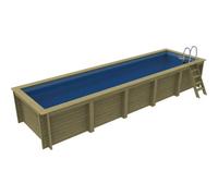Plastica Nazca 8M X 2M Wooden Pool Package With Tileband