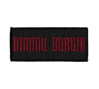 Plastichead Dimmu Borgir Band Logo Red Sew on Patch One Size