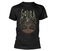 PlasticHead Gojira 'Cycles' (Black) Eco T-Shirt (UK, Alpha, XXL, Regular, Regular, Black)