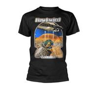 Plastichead Hawkwind Levitation Band Logo T Shirt L Black