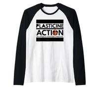 Plasticine Action Official We Oppose AI Generated Animation Raglan Baseball Tee
