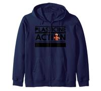 Plasticine Action Official We Oppose AI Generated Animation Zip Hoodie