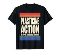 Plasticine Action Support Human Artists Stop Motion Animator T-Shirt