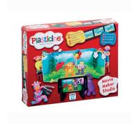 Plasticine Movie Maker Studio - Create, Pose, and Animate Characters with Free App, Multicolour Non-Drying for Endless Fun, Easy Plug-In Parts, Perfect for Kids Ages 5+