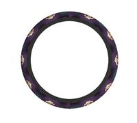 Plasticine sheepPrinted steering wheel cover elastic steering wheel cover 15-inch diameter suitable for SUVs and cars