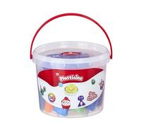 Plasticine The Original Big Bucket Set - Original Modelling Clay with 18 Sticks, Tools & Instructions in Carry - Reusable, Mess-Free Craft Kit for Kids Ages 5+