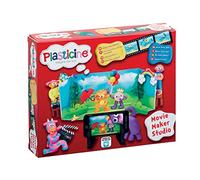 Plasticine Movie Maker Studio - Create, Pose, and Animate Characters with Free App, Multicolour Non-Drying for Endless Fun, Easy Plug-In Parts, Perfect for Kids Ages 5+
