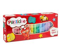 Plasticine® The Original Uber Tubes Modelling Clay Set - 16 Colours with Tools & Playmat