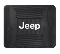 Plasticolor 001222R01 Jeep Elite Style Rear Seat Floor Utility Mat for Car Truck or SUV, 16.75" L X 13.75" W, Black