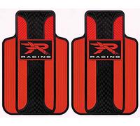Plasticolor 001727R04 Red R Racing Series 1 Universal Fit Car Truck SUV Front Floor Mats Pair
