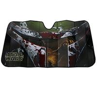 Plasticolor 003720R01 Star Wars Boba Fett Accordion Style Car Truck SUV Front Windshield Sunshade