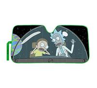 Plasticolor 003955W01 Warner Bros. Rick and Morty Accordion Sunshade, Silver