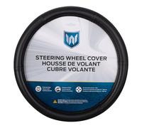 Plasticolor 006367R01 WeatherPro Speed Grip Elite All Black Steering Wheel Cover
