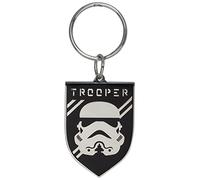 Plasticolor Star Wars Stormtrooper Badge Metallic Keychain, Silver