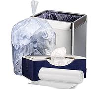 Plasticplace 33 Gallon Trash Bags, Clear, High Density 33" X 40" 250/Case 16 Microns