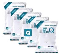 Plasticplace Rubbish Bags, Compatible with simplehuman Code Q Packs, White Drawstring Rubbish Liners,13-17 Gallon, 25" x 32.5" (20 Count/5 Pack)