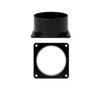 Plastics Air Duct Connectors, Air Vent Duct Connector Flange, Flange Panel Quickly Install Dryer Vent Plastics Wall Plate, for Ventilation Straight Pipe Dryer Vents Wall Plate