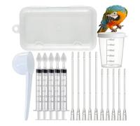 Plastics Bird Feeding Set, Transparent Design