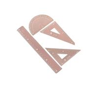 Plastics Geometry Tool Set Includes Straight Protractor, Triangle Ruler for School Math & Art Projects School Geometry Tools Set with Plastics Ruler