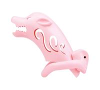 Plastics Male Penis Cage with 4 Size Cock Rings Men Abs Chastity Lock Dick Bondage Sexy Toys Man Fetish Erotic Products Pink Long