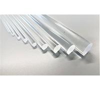Plastics Rods Round Clear Acrylic - 2, 3, 4, 5, 6, 8, 10, 12, & 15mm Diameter (15mm, 200mm)