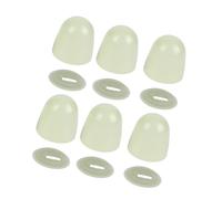 Plastics Toilet Lid Stickers for Bathroom Decor, 6pcs