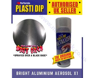 PlastiDip / Plasti Dip® BRIGHT ALUMINIUM Aerosol X1 - Genuine USA made