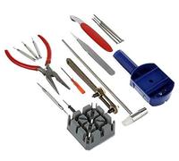 plastific 16pcs Watch Repair Tool Kit Band Strap Link Remover Back Opener Set for Strap Adjustment Spring Bar Tool Watch Wrist Bands Screwdriver Repair Tool