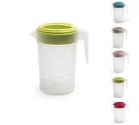 PLASTIFIC Food Grade Jug - Perfect for Stock Gravy - Microwave Safe - Kitchen Homebrew Liquids - Microwave Safe Pitcher (with Green Lid, 2L)