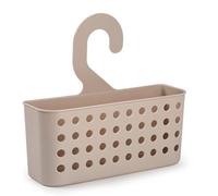 plastific Plastic Hanging Shower Basket Bathroom Caddy Basket Organizer Shower Caddy Plastic Wall Toiletry Washroom Shower Organizer (Taupe, 26 x 8 x 24 cm)