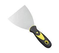 PLASTIFIC Putty Knife, Spackle Knife, Metal Scraper Tool for Drywall Finishing, Plaster Scraping, Decals and Wallpaper, with Plastic Handle and Metal Blade (4 Inches)