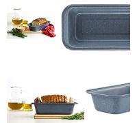 PLASTIFIC Speckled Loaf Tins Cake Pan Baking Tray Cupcake Deep Tin Fairy Steel Bakeware Non Stick Bread Toast Mould Non-Stick Bakeware for Cakes Breads
