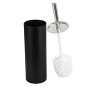 plastific Stainless Steel Toilet Brush and Holder Set, Toilet Brush Drying Holder with Hanging Brush, Free Standing, Toilet Bowl Brush Set for Bathroom Cleaning (Black Toilet Brush - 27.5x10cm)