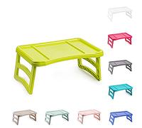 plastific Tray with Legs Folding Table for Breakfast or Lunch in Bed | 51 x 33 cm, One Size (Green)