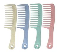 PLASTIFIC Unisex Hair Comb Brush Pocket Travel Portable Beard Mustache Palm Hair Styling Tools Scalp Massage Black Shampoo Comb Head Massager Scalp Brush (Pack of 4 - Mix Color Hair Comb)