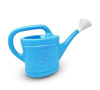 PLASTIFIC Watering Can Plastic Lightweight Water Sprayer Watering Bottle Detachable Sprinkler Rose for Garden Outdoor House Flower Bonsai Plant (4L, Turquoise - Plastic Watering Can)
