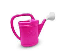 PLASTIFIC Watering Can Plastic Lightweight Water Sprayer Watering Bottle Detachable Sprinkler Rose for Garden Outdoor House Flower Bonsai Plant (2L, Fuchsia - Plastic Watering Can)