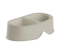 Plastiken 20138 Beige Plastic Dog Feeder 0.5 L Double