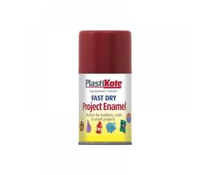 Plastikote 001340 Fast Dry Enamel Aerosol Metallic Red 100Ml