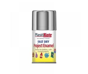 Plastikote 001500 Fast Dry Enamel Aerosol Chrome 100Ml