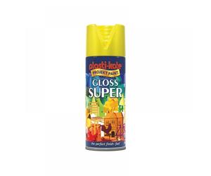 Plastikote 011115 Gloss Super Spray Yellow 400Ml