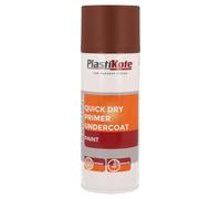Plastikote 071002 Trade Quick Dry Primer Spray Red Oxide 400Ml